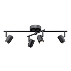 Globe Electric Walton 4-Light 29W Integrated LED Track Lighting, Matte Black,...