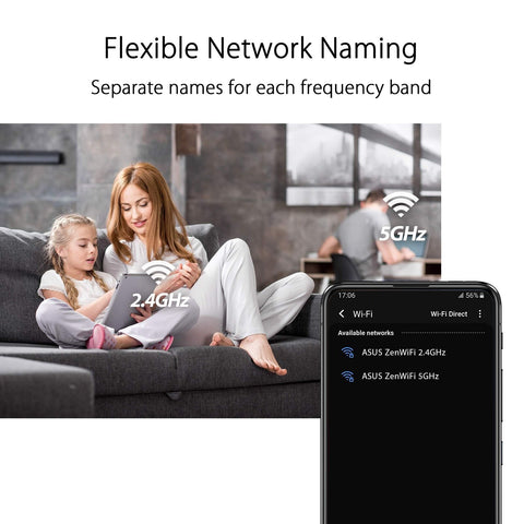 ASUS ZenWiFi XD4 Plus AX1800 Dual-band Mesh WiFi 6 System (XD4 Plus)-Whole ho...