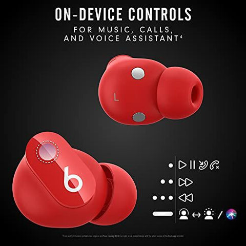 Beats Studio Buds – True Wireless Noise Cancelling Earbuds – One Size, Red