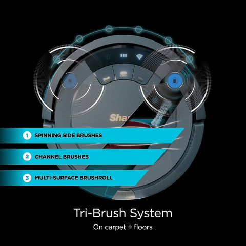 Shark AV753 ION Robot Vacuum, Tri-Brush System, Wifi Connected, 120 Min Runti...