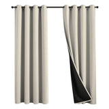 100% Blackout Curtains 106 inch Length for Bedroom, Thick Noise Reduction The...