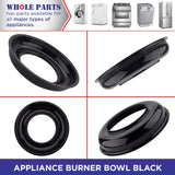 Whole Parts Appliance Burner Bowl Part # PA030002BK, Compatible with Many Vik...