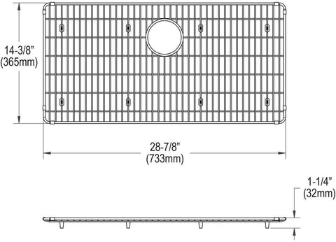 Elkay Crosstown CTXBG2914 Stainless Steel Bottom Grid