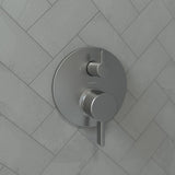 hansgrohe Ecostat Modern 2-Handle Pressure Balance Shower Valve Trim with Div...