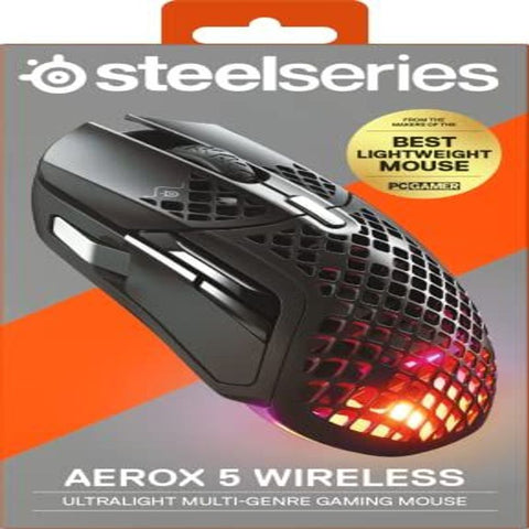 SteelSeries Aerox 5 Wireless - Gaming Mouse - 18000 CPI -- TrueMove Air Black