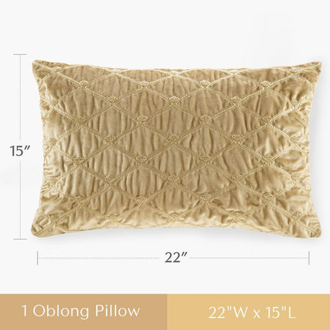 Aumont Normal Pillow, 22x15, Gold Oblong 22x15"