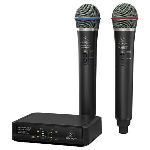 Behringer ULM302MIC Wireless Dual Handheld Microphone System Black