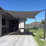 SUNNY GUARD Sun Shade Sail 14' X 14' Rectangle Charcoal UV Block Sunshade for...