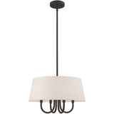 Livex Lighting 50804-92 Belclaire - Four Light Chandelier, English Bronze Fin...