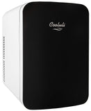 Cooluli 15L Mini Fridge for Bedroom - Car, Office Desk & 15 Liter, Black