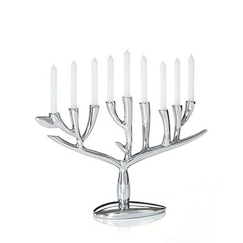 nambe Tree of Life Menorah | 13.5 x 9-Inch Hannukah Menorah | Made of nambe A...