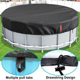 LXKCKJ 15 Ft Round Pool Cover, Solar Covers for Above Ground Pools, Summer Po...