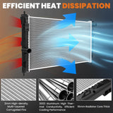 Aluminum Radiator Compatible for 2001-2006 Hyundai Elantra Compatible for 200...