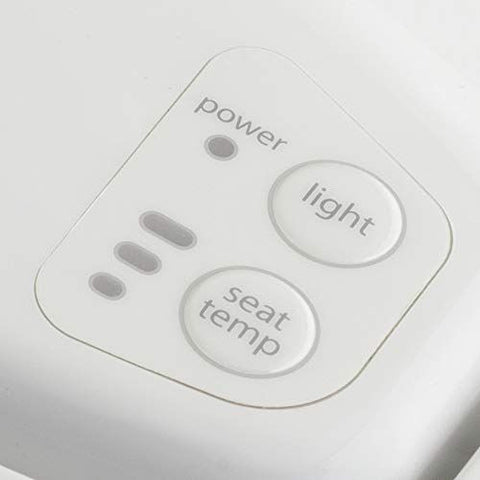 BEMIS Radiance Heated Night Light Toilet Seat Elongated, Elongated - White