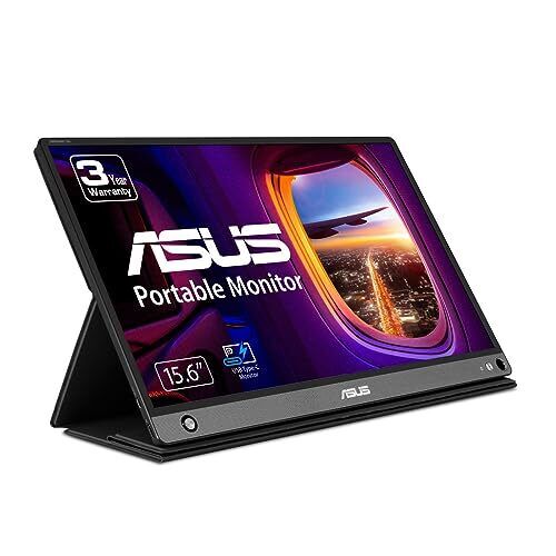 ASUS ZenScreen 15.6” 1080P Portable USB Monitor (MB16AHP) - Full HD, 1, Black