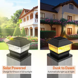 Modern Solar Post Cap Lights #1 (fits The Post of True 4x4, Nominal 4x4 & 6x6...