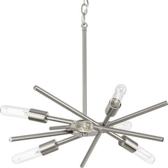 Progress Lighting P400108-009 Astra Chandeliers, Brushed Nickel