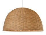 KOUBOO 1050031 Wicker Dome Shaped Pendant Lamp, Natural