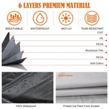 Waterproof Car Covers Replace for 2016-2024 Jaguar F-PACE, 6 Layers All Weath...