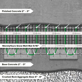 WarmlyYours Electric Radiant Heating Snow Melting Mat, Embedding in Concrete,...