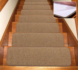 Seloom Non-Slip Stair Treads Carpet for Indoor Wooden Steps, Removable Residu...