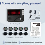 Wireless Call System Nurse Call System with 5 Dual Function Call Buttons and ...