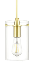 Satin Brass Pendant Lights Kitchen Island - Medium Clear Glass Pendant Light ...