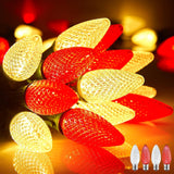 Brightown C9 Christmas String Lights Outdoor Led Fairy Lights Faceted Strawbe...