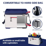 Insulated Soft Cooler Bag with Removable Hard Line & 4 Cup Holders, Portable ...