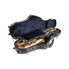 Crossrock Fiberglass Alto Saxophone Case - Includes Accessory Pocket, Removab...