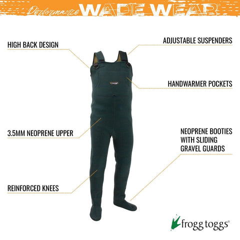 FROGG TOGGS Men's Amphib Stockingfoot Neoprene Chest Wader XX-Large