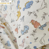 Brandream Cotton Gauze Bed Sheet Set Queen Size Boys Bedding Dinosaur Print S...