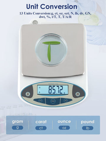 CGOLDENWALL Lab Scale 2000gX0.01 Gram High Precision Laboratory Balance Elect...