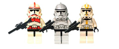 LEGO Accessories: Clone Trooper Special Ops Army - 7 Clones