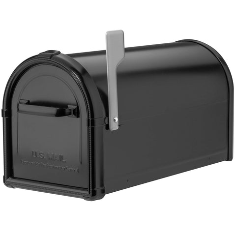 Architectural Mailboxes Hillsborough Galvanized Steel Post Mount Mailbox, Com...