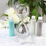 Lillian Rose Hourglass Wedding Unity Sand Ceremony Set, 3.25x3.25x8.25, Clear