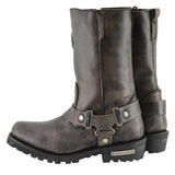 Milwaukee Leather MBL9361 Women's Distressed Brown 11-inch Classic Harness Sq...