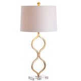 JONATHAN Y JYL3028A Levi 31.5" Metal/Crystal LED Table Lamp Contemporary Tran...