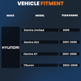 Aluminum Radiator Compatible for 2001-2006 Hyundai Elantra Compatible for 200...