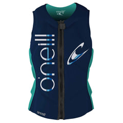 O'Neill Women's Slasher Comp Vest 12 ABYSS/LIGHT AQUA