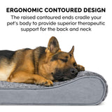 Furhaven Memory Foam Dog Bed for Large Dogs w/ Removable Washable Cover, For ...