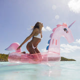 FUNBOY Giant Inflatable Glitter Unicorn, Luxury Float for Summer Pool Parties...