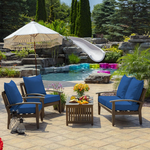 Arden Selections Outdoor Deep Seat Set, 24 x 24, Rain-Proof, Fade Resistant, ...