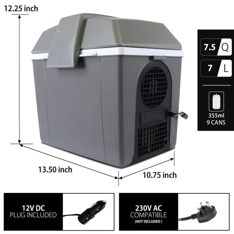 Koolatron Electric Portable Cooler Plug in 12V Car Cooler/Warmer 9.8 qt (9 L)...