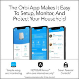 NETGEAR Orbi Whole Home Tri-band Mesh WiFi 6 System (RBK753) &#8211; Router with