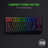 Razer BlackWidow V3 Tenkeyless TKL Mechanical Gaming Keyboard, Classic Black