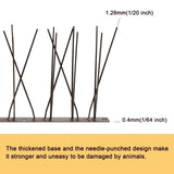 OFFO Brown Bird Spikes Pre-Assembled for Pigeons Birds, Cover 48.7 Feet Durab...