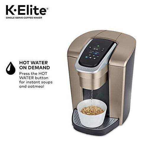 Keurig K-Elite Single Serve K-Cup Pod Coffee Maker, One Size, Brushed Gold