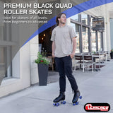 CHICAGO Skates Premium Black Quad Roller Skates for Boys and Men Beginners Cl...