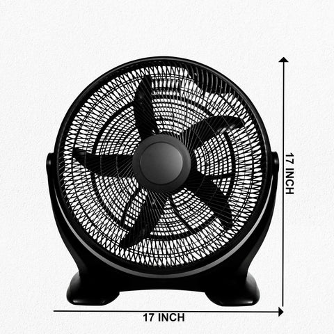 Simple Deluxe 14 Inch 3-Speed Plastic Floor Fans Quiet for Home Commercial, R...